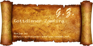 Gottdiener Zamfira névjegykártya
